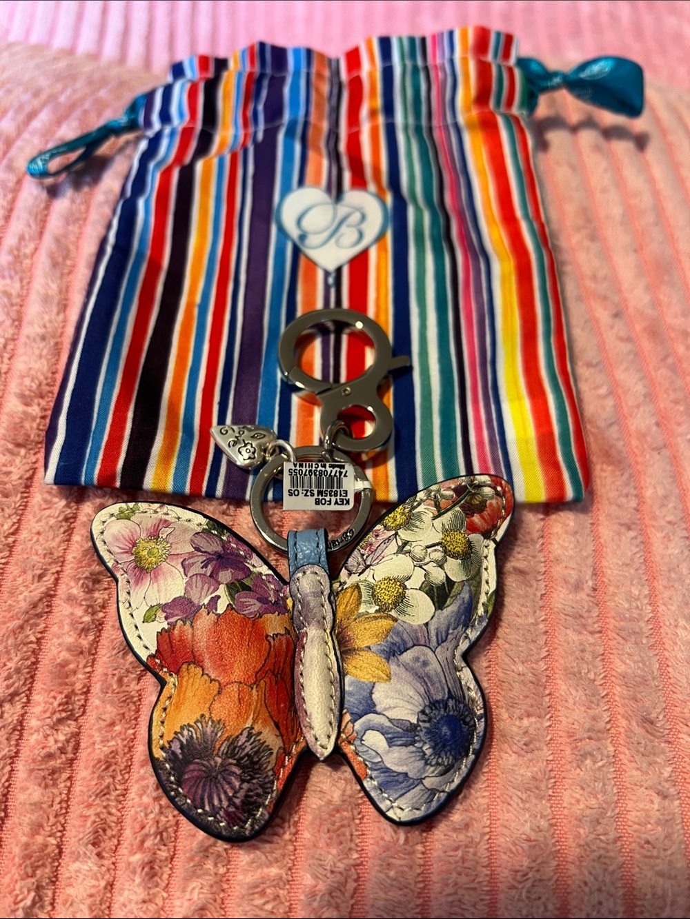 Brighton Blossom Hill Butterfly Handbag Fob - Picture 2 of 8